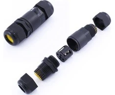Jungtis skirta V-TAC prožektoriams, juoda, laidų skermuo 5-9mm, IP68