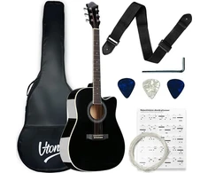 V-TONE AG Two BK - 4/4 akustinė gitara, juoda