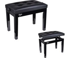 V-TONE ŁAWA 1 BK - reguliuojamo aukščio pianino suolas, juodas