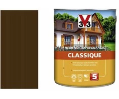 Medienos impregnatorius V33 Classique, tamsaus ąžuolo spalvos, 0,75 l