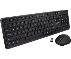 V7 PRO Belaidė Klaviatūra ir pelė US - QWERTY US ENGLISH LASERED KEYCAP