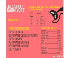 Vafo Prahs Born Carnivore, sausas maistas, dla kot�w doros�ych, vištiena i �led�, 1,25 g, maišelis