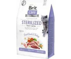 Sausas Kačių Maistas - Brit Care Be Grūdų Sterilizuotoms Katėms Svorio Kontrolei, 400g