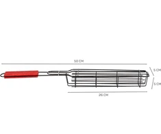 Elitehoff Vaggan daržovių iešmo kepimo krepšelis E-6022 Kinghoff