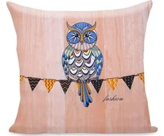 DecoKing Pagalvės užvalkalas 80 × 80 cm OWLS AUTUMNSTORY