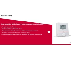 Vaillant SRT 51f MiGo Select – belaidis kambario reguliatorius, skirtas veikti su moduliu SR 940f. Veikia su MiGo Link App programėle mobiliesiems įrenginiams.