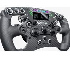 Vairas Fanatec Clubsport Formula V3 Lenkrad, 2,7”-col.-OLED-Ekranas, RGB, 290mm - juodas (CRD-9020019-WW)