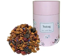 Arbatos pakelis Vaisinė arbata Teabag Cherry Cassis 50g - Rožinė dėžutė