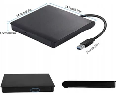 Vaizdo grotuvas DVD grotuvas Zenwire išorinis nešiojamas DVD CD įrenginys USB 3.0 įrašymo įrenginys CD/DVD grotuvas nešiojamajam kompiuteriui