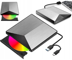 Vaizdo grotuvas DVD grotuvas Zenwire Išorinis nešiojamas DVD CD RW grotuvas 2in1 USB 3.0 ir USB-C 3.1 nešiojamam ir asmeniniam kompiuteriui ALIUMINIO ĮRAŠYMO ĮRENGINYS