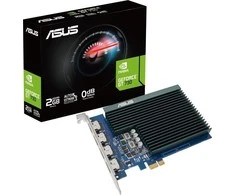 Vaizdo plokštė ASUS GeForce GT 730 2 GB, GDDR5, 64 bitai (GT730-SL-2GD5-BRK)