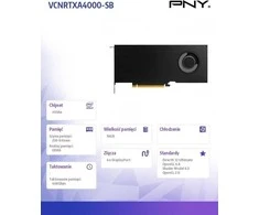 Vaizdo plokštė Grafinė kortelė PNY Kvadras RTX A4000 16GB GDDR6 (VCNRTXA4000- SB)