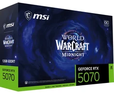 Vaizdo plokštė MSI GeForce RTX 5070 World of Warcraft Midnight Void Edition OC 12GB GDDR7 DLSS4 (G507012WMVEC)