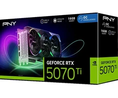 Vaizdo plokštė PNY RTX5070 TI ARGB Triple Fan 16GB GDDR7 3xDP,1xHDMI (VCG5070T16TFXXPB1)