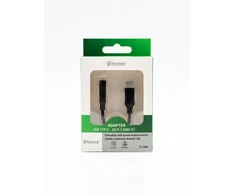 Vakoss TC-5681 Headphone Adapteris (USB-C to 3.5mm Mini-Jack) – Juodas