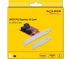 Valdiklis Delock PCIe 3.0 x4 – 6x SATA III (89042)