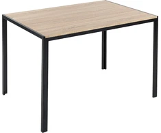 Beliani Valgomojo stalas NEWFIELD šviesiai rudas 120 cm 80 cm
