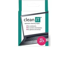 Clean it Drėgnos servetėlės ekranams ir plastikiniams paviršiams valyti 52 vnt. (CL-150)