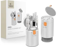 Valiklis Tech-Protect 20-in-1 Multifunctional Cleaning Kit for Phone, Planšetė, Nešiojamas kompiuteris, and Headphones - Baltas