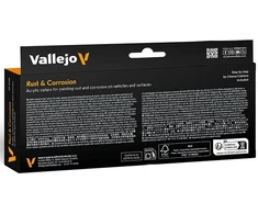 Vallejo 70.262 – Modelio spalva – Efektai – Rūdys ir korozija (8 x 18 ml)