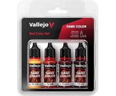 Vallejo : 72.377 - Žaidimo spalva - Raudonų spalvų rinkinys 4 x (18 ml)