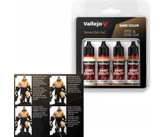 Vallejo: 72.380 – „Game Color“ – įdegusios odos rinkinys 4 x (18 ml)