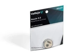 Vallejo : Aerografas - 0.5 keičiamas purkštukas / purkštuko dangtelis (Innovator, Profinish &amp; EasyAir) (2030787)