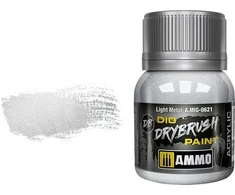 AMMO by MIG Jimenez AMMO MIG DRYBRUSH sendinimo dažai Šviesus metalas 40 ml (0621)