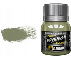 AMMO by MIG Jimenez AMMO MIG Drybrush Light Olive Žalias 40ml (0608) – sendinimo dažai
