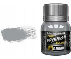 AMMO by MIG Jimenez AMMO by Mig Drybrush dažai vidutinė pilka 40 ml – sendinimui (0602)