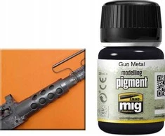 AMMO by MIG Jimenez AMMO MIG Pigmentas Gun Metal – poliruoto metalo efektas, 35 ml (3009)