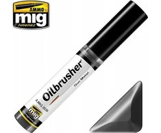 AMMO by MIG Jimenez AMMO MIG Oilbrusher Gun Metal 3535 – sendinimo aliejiniai dažai su teptuku