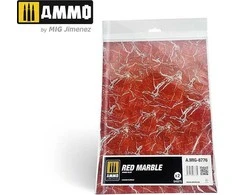 AMMO by MIG Jimenez AMMO MIG raudono marmuro lakštai modeliavimui 8776
