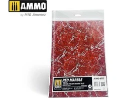 AMMO by MIG Jimenez AMMO MIG raudono marmuro kvadratinės plytelės, blizgūs lakštai 8777