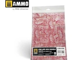 AMMO by MIG Jimenez AMMO MIG „Rožinė &amp; Gold Marble“ kvadratinės marmurinės plytelės 8786
