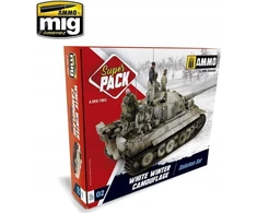 Vallejo Ammo: Super Pack – balto žiemos kamufliažo tirpalo rinkinys