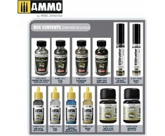 Vallejo Ammo: Super Pack - Metallics Solution Set