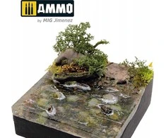 AMMO by MIG Jimenez AMMO MIG TERRAFORM upių smėlis – akrilinė tekstūra, 100 ml (2174)