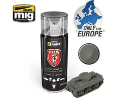 AMMO by MIG Jimenez Titans Hobby akrilinis gruntas, vokiška lauko pilka matinis, 400 ml