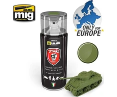 AMMO by MIG Jimenez Titans Hobby akrilinis purškiamas gruntas, matinė karinė žalia 400 ml