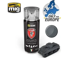 AMMO by MIG Jimenez Titans Hobby Panzer Grau matinis gruntas purškiamas 400 ml
