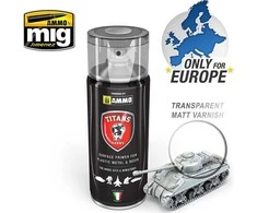 AMMO by MIG Jimenez Titans Hobby akrilinis matinis lakas 400 ml – purškiamas, skaidrus