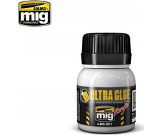 AMMO by MIG Jimenez AMMO MIG Ultra Glue akriliniai klijai skaidrioms ir PE detalėms, 40 ml