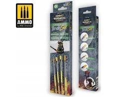 AMMO by MIG Jimenez AMMO MIG sausų teptukų rinkinys „Land“ wargaming miniatiūroms