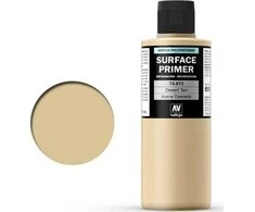 Vallejo Desert Tan Base 200 ml. Vallejo Surface Primer universalus akrilinis gruntas