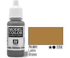 Vallejo Farba Nr174 Brass Mettalic 17ml (70801)