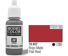 Vallejo Farba Nr31 Flat Raudona Matt 17ml - 70957