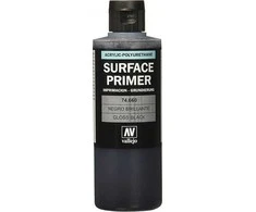 Vallejo Gloss Juodas 200 ml. Vallejo Surface Primer universalus akrilo gruntas
