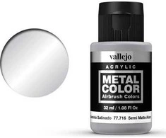 Vallejo metalo spalva metalo spalva metalo spalva 77716 pusiau matinis aliuminis Vallejo universalus