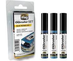 Vallejo šoviniai: Oilbrusher Set - Mėlyna Patinas Set